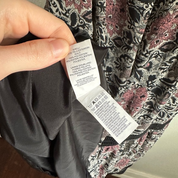 Lucky Brand Boho 3/4 Sleeve Midi Tiered Dress - Picture 6 of 6